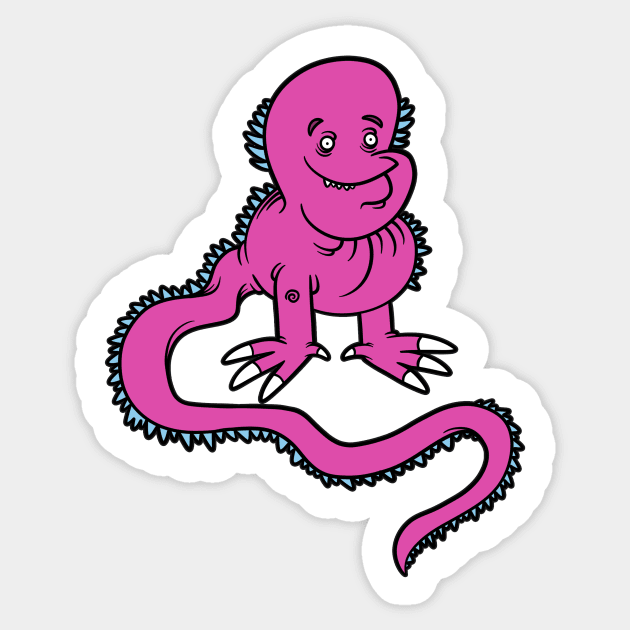 Long-tailed monster Sticker by Monster Doodle